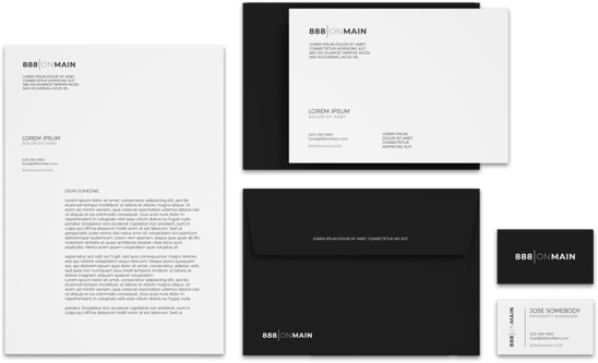 Example of apartment brand collateral.