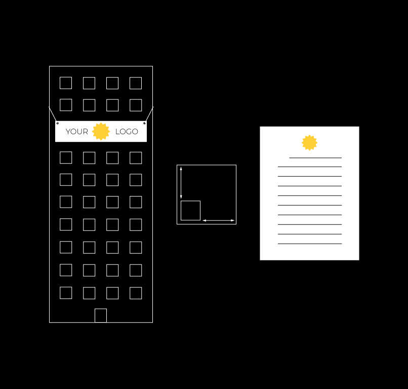 Logo working at/to any scale.