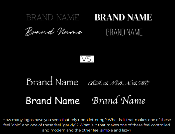 Different Logo Typography